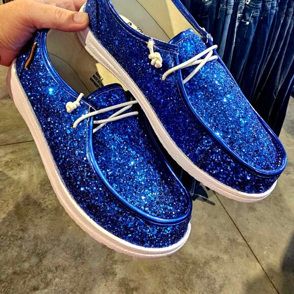 Corkys Shoes - Corky's Blue Glitter Kayak
